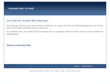 Tablet Screenshot of hanseatic-bank.swn24.com